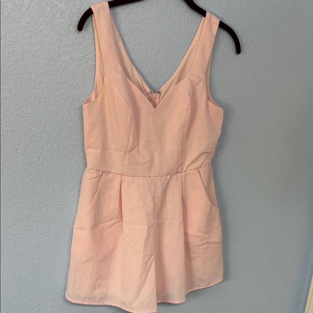 Blue Rain - Soft Pink Romper With Pockets Size Medium
